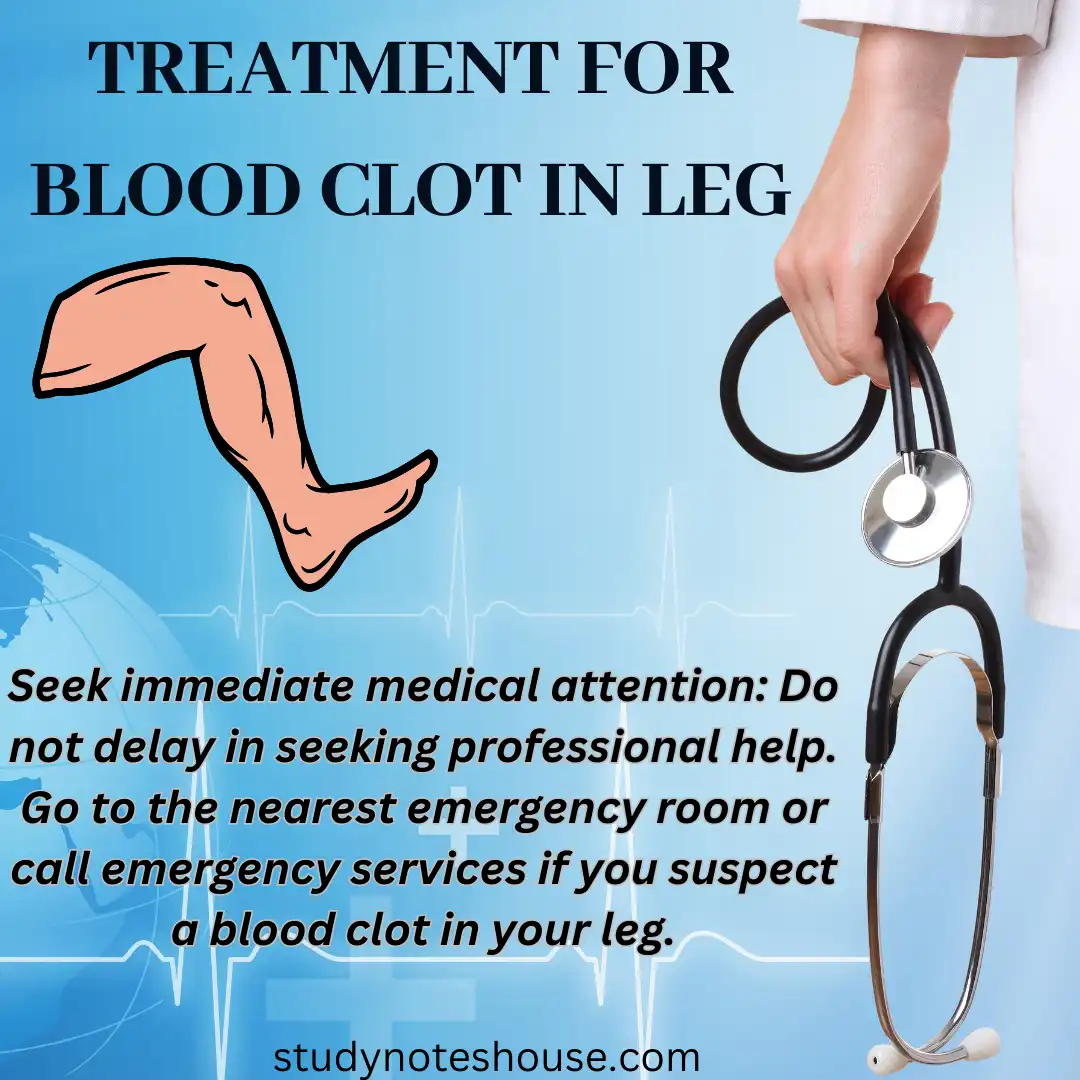 Treatment for blood clot in leg