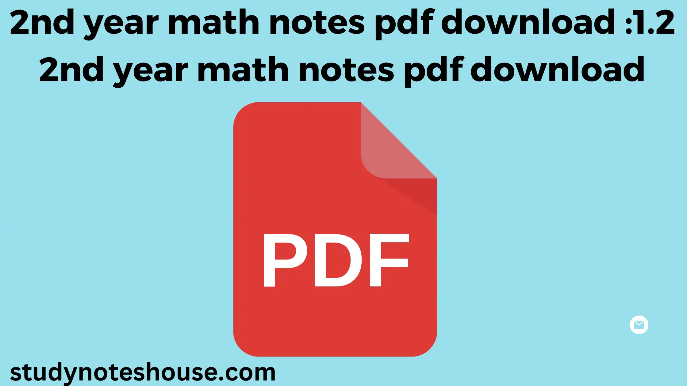 2nd year math notes pdf download 1.2 2nd year math notes pdf download