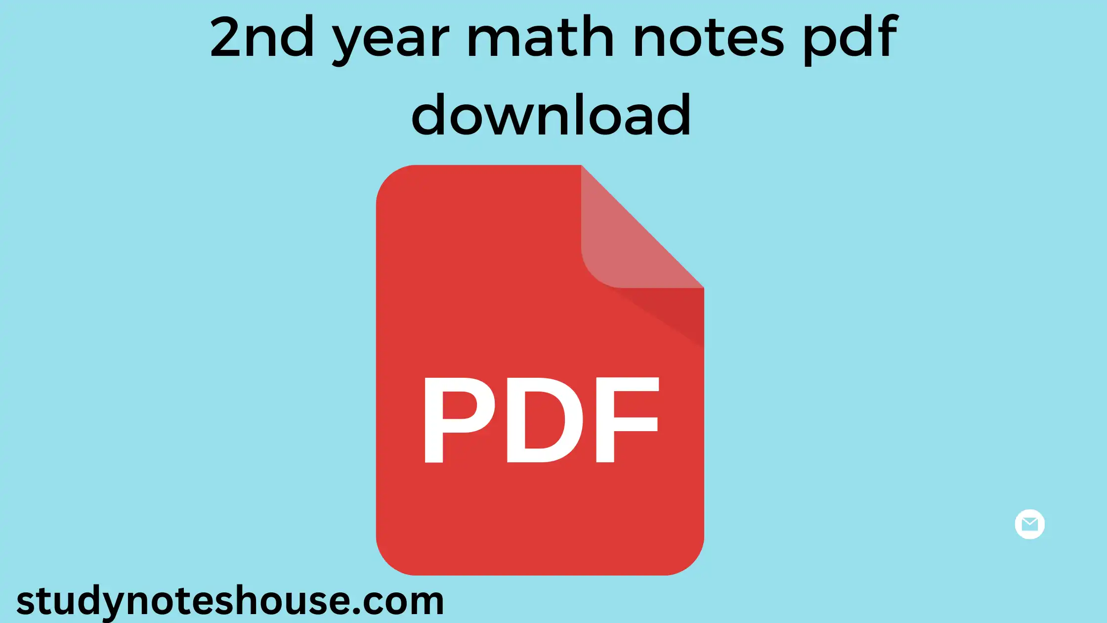 2nd year math notes pdf download